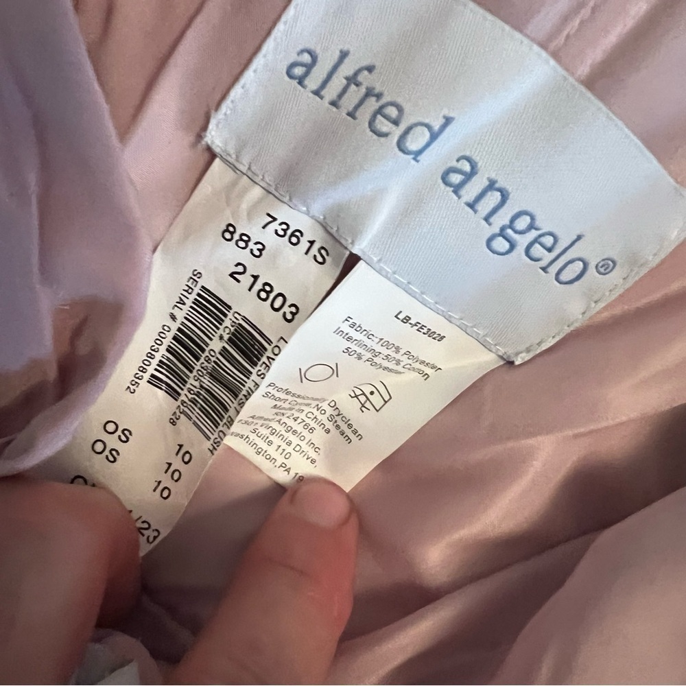 ALFRED ANGELO Loves First Blush Strapless Gown Pink Evening/Prom/Wedding Dress - Picture 10 of 10